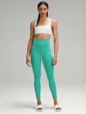 Lululemon Align high waist pants with pockets 25’ size 10 Kelly Green